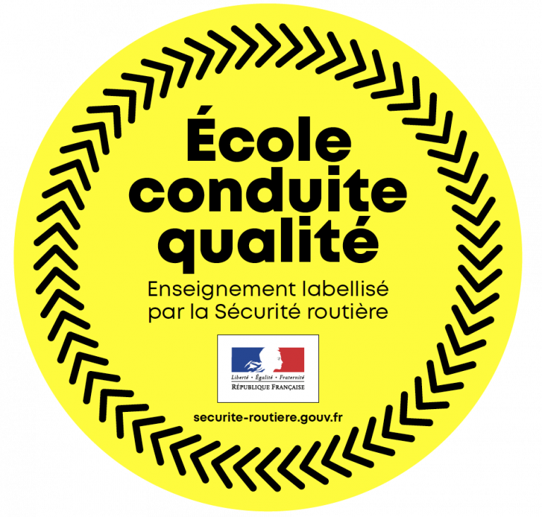 Logo école de conduite qualité